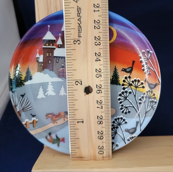 3-Vintage Landscape Reutter Porzellan W-Germany Small Plate Porcelain 3 1/2" - Picture 5 of 14